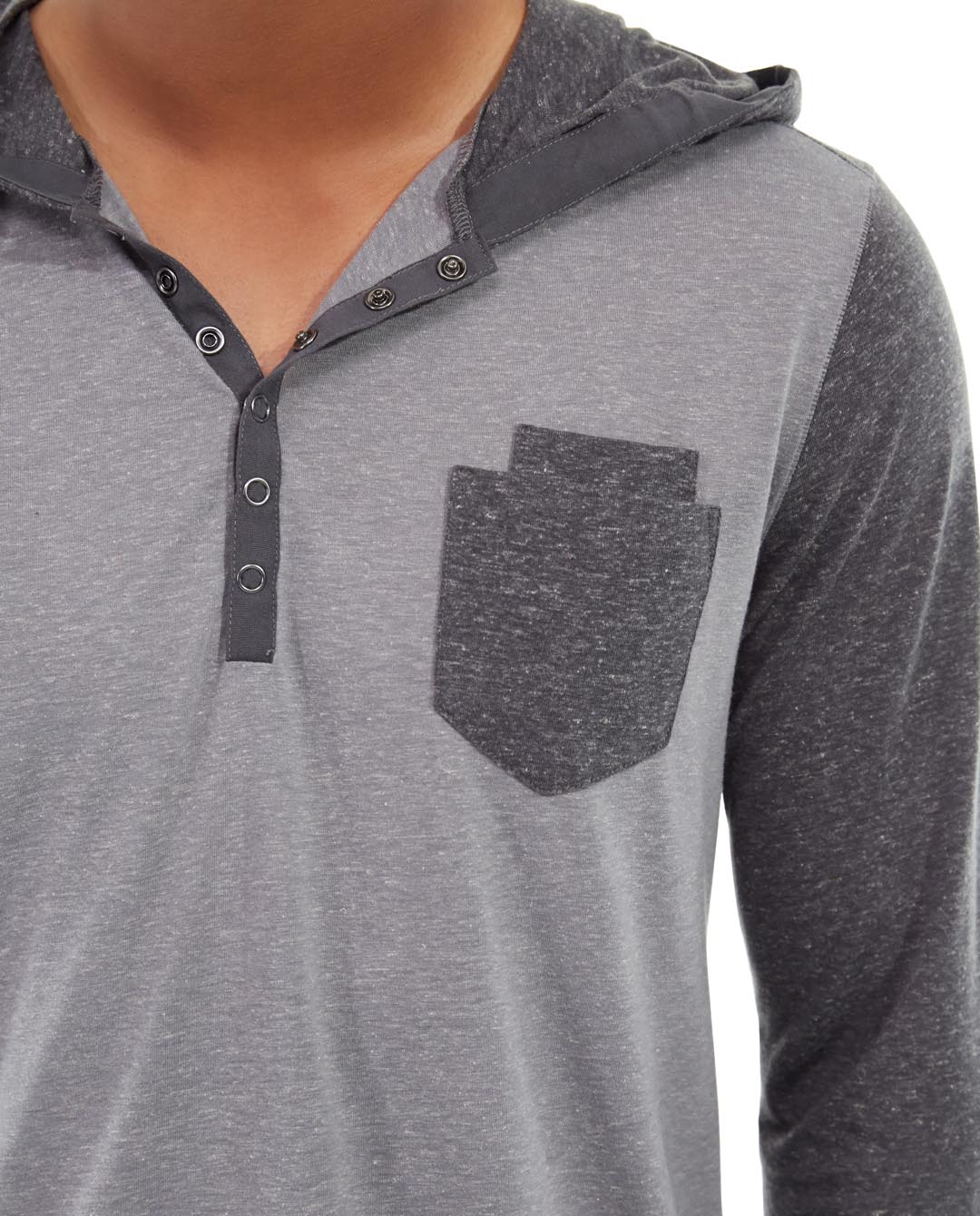 mh01-gray_alt1.jpg Chaz Kangeroo Hoodie - Image 1